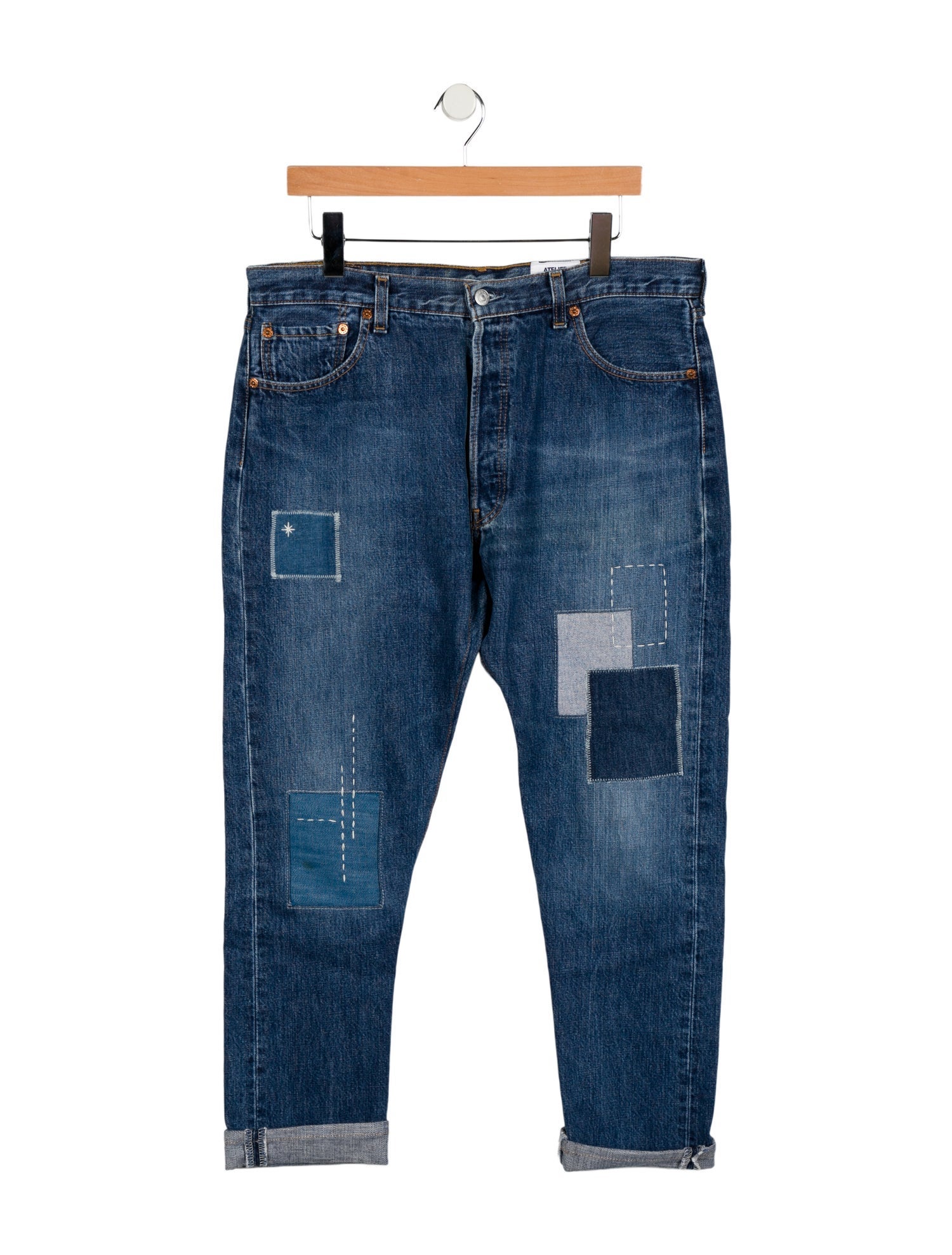 Atelier & Repairs High-Rise Straight Leg Jeans