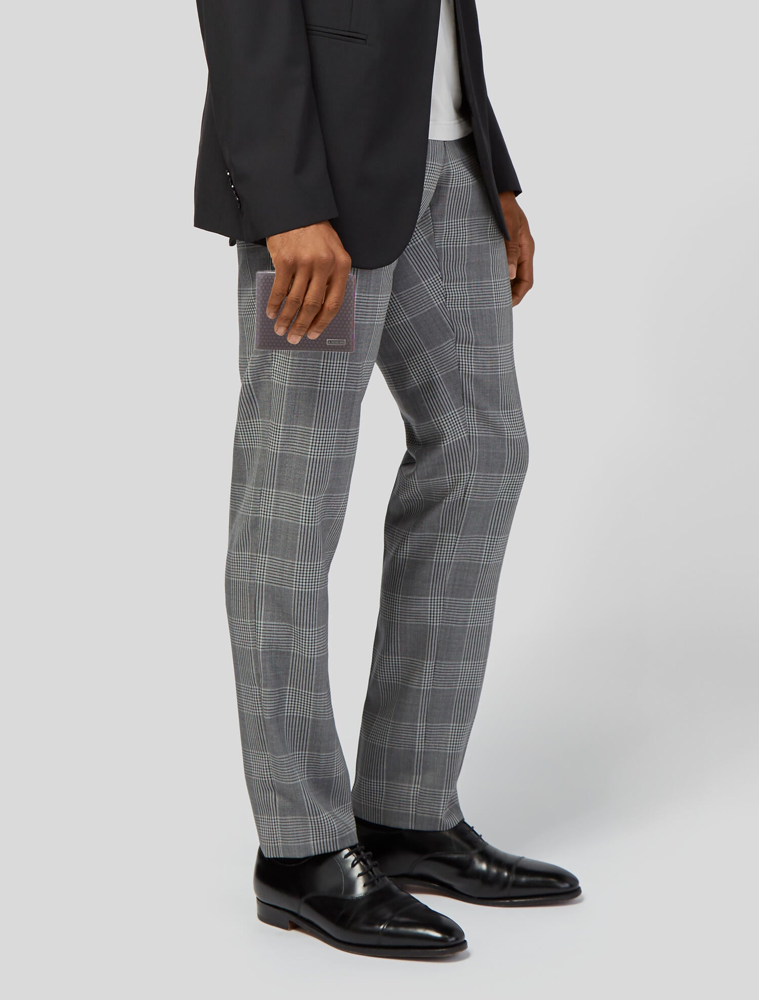 a.testoni Leather Patterned Bifold Wallet