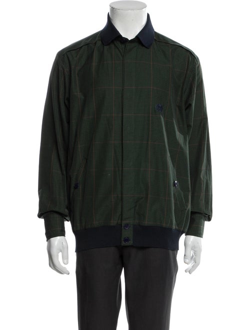 a.testoni Plaid Print Utility Jacket