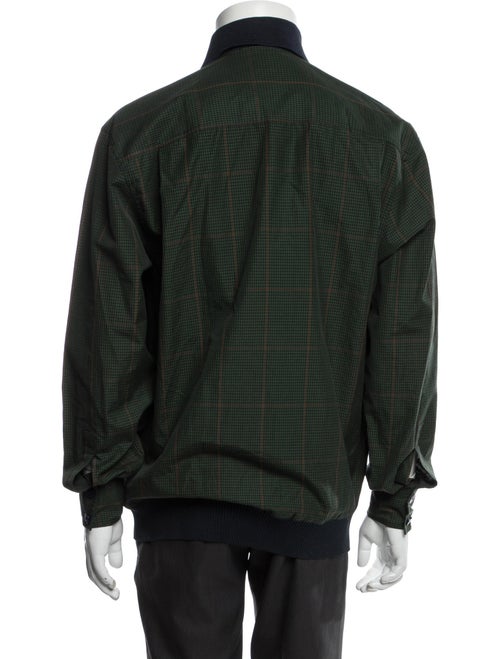 a.testoni Plaid Print Utility Jacket