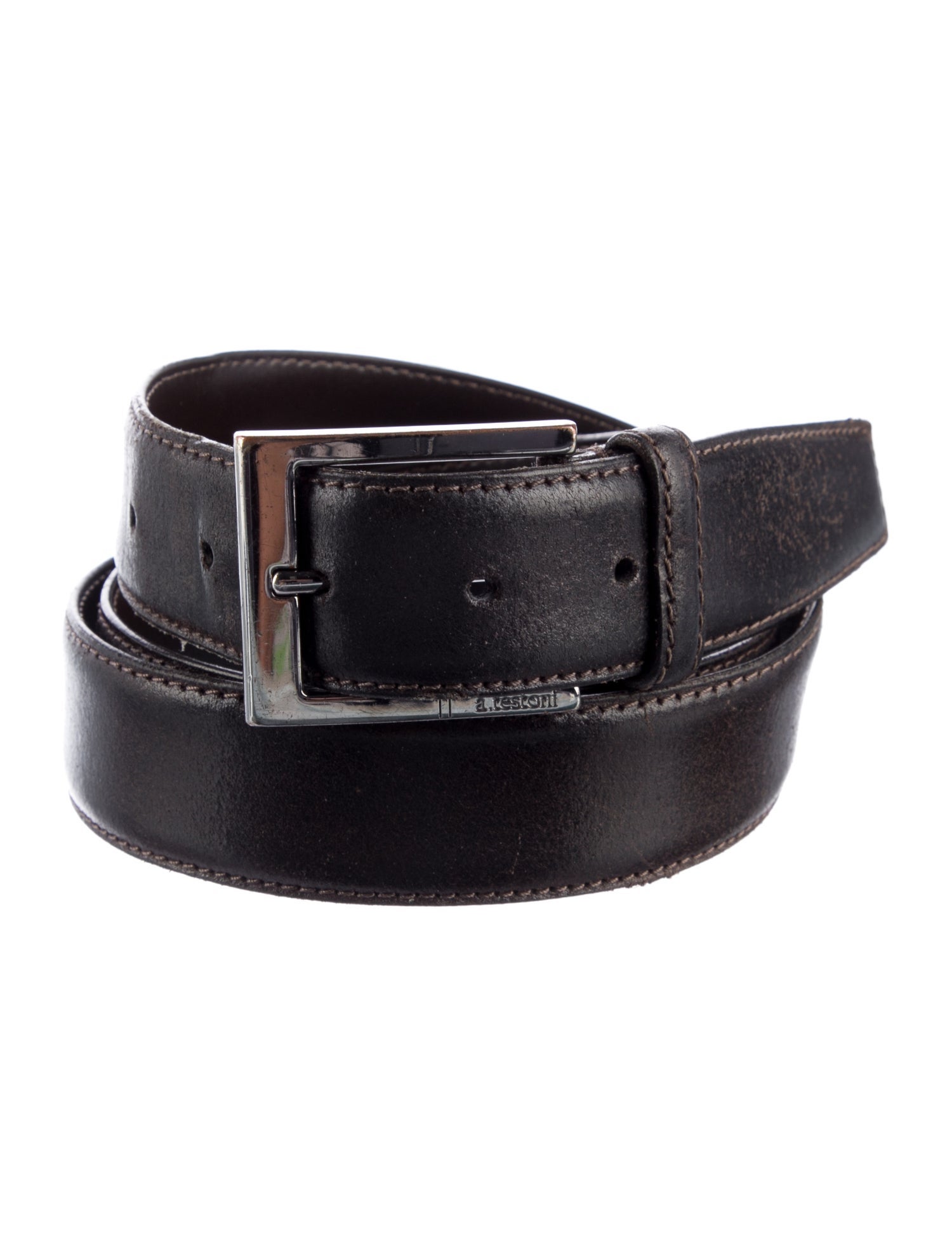 a.testoni Leather Waist Belt