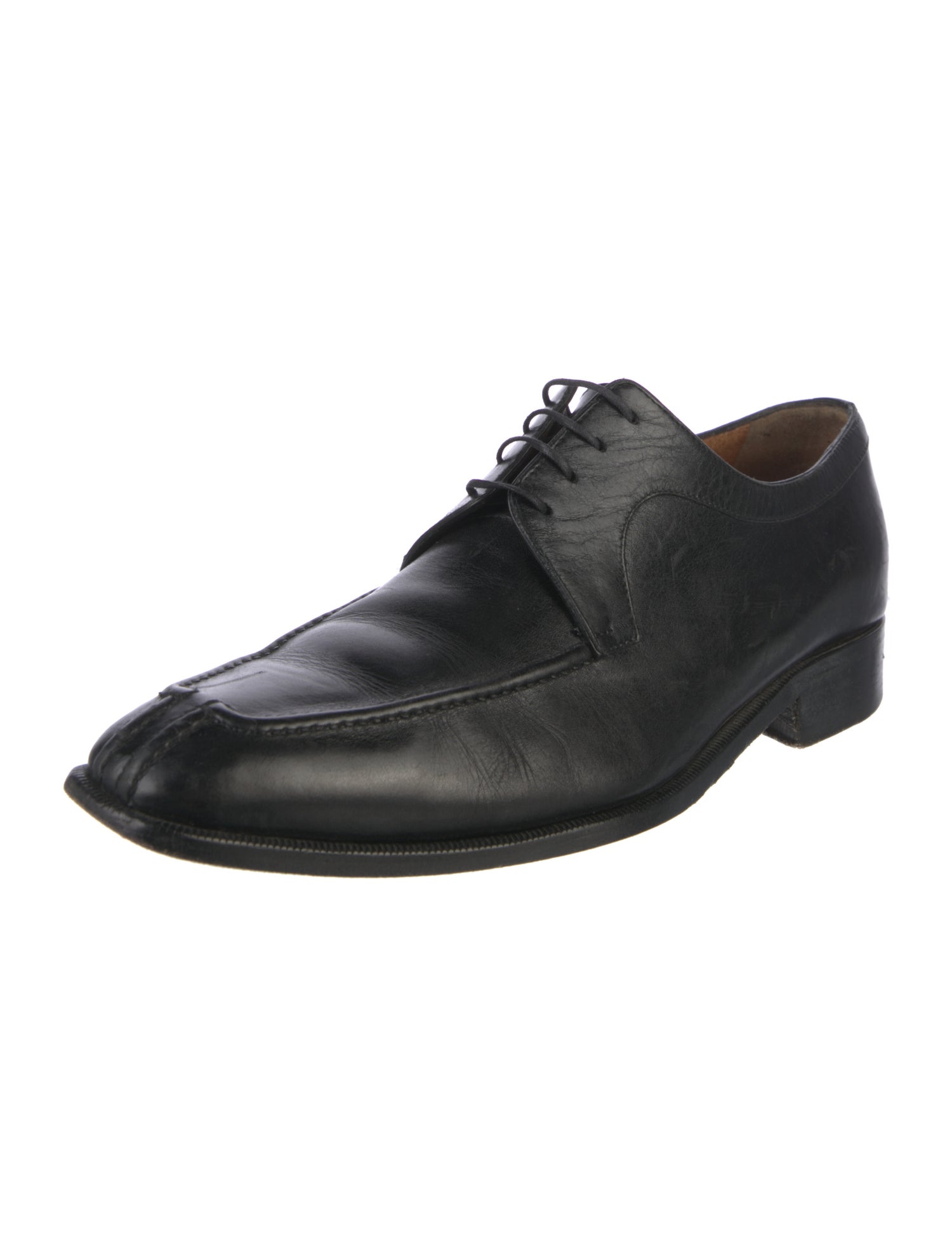 a.testoni Leather Derby Shoes