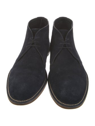 a.testoni Suede Lace-Up Boots