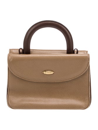 a.testoni Leather Top Handle Bag