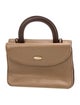 a.testoni Leather Top Handle Bag