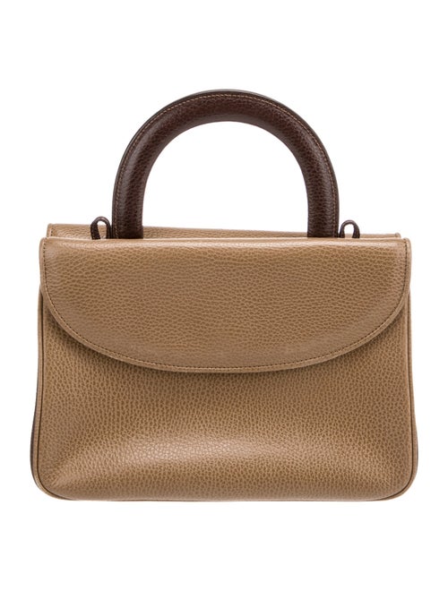 a.testoni Leather Top Handle Bag