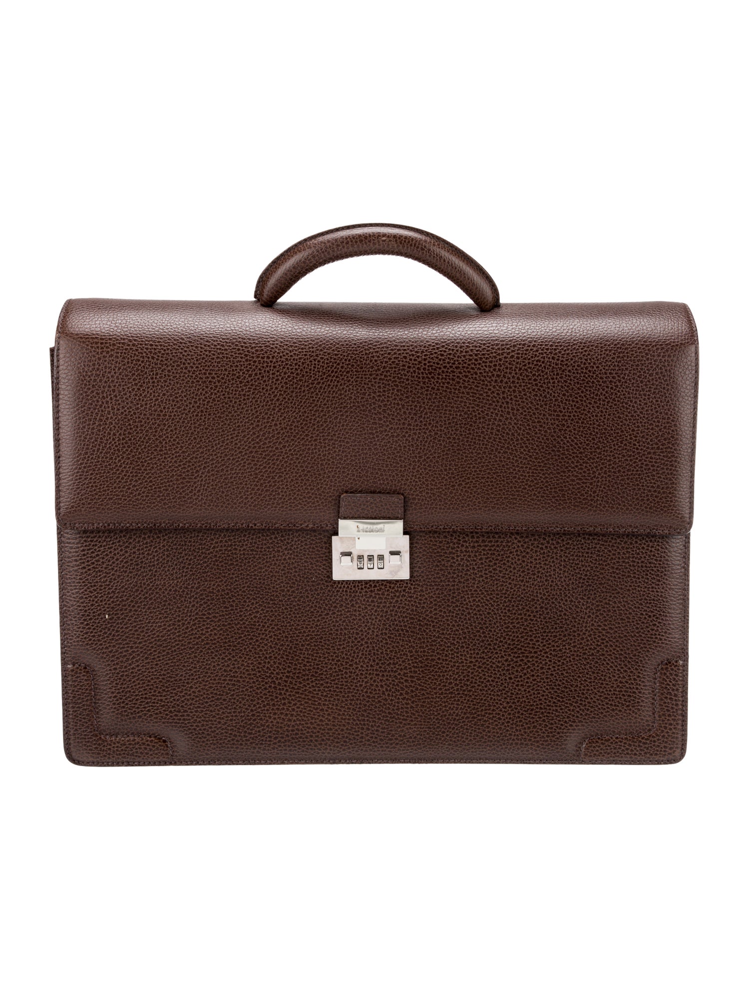 a.testoni Leather Briefcase
