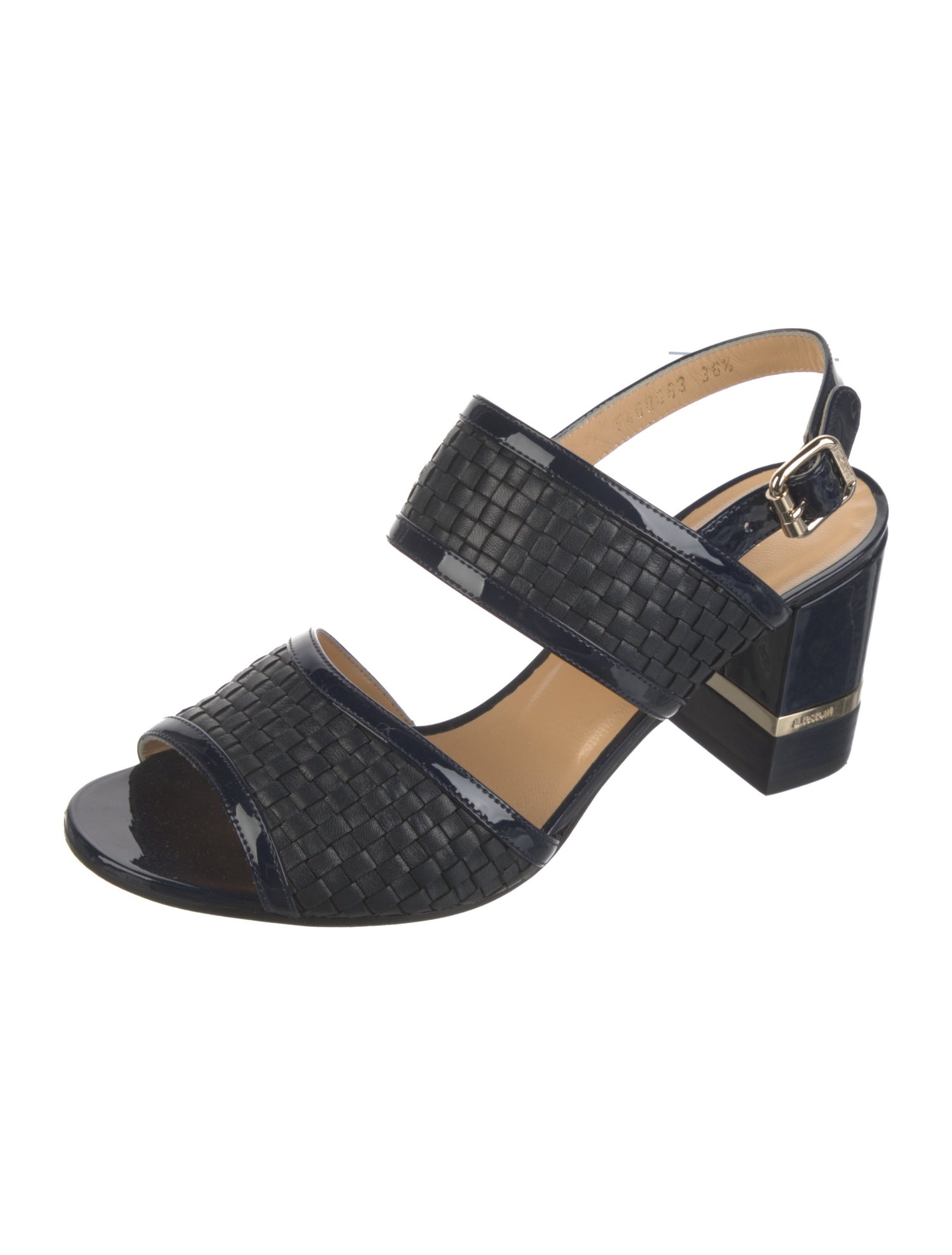 a.testoni Leather Slingback Sandals