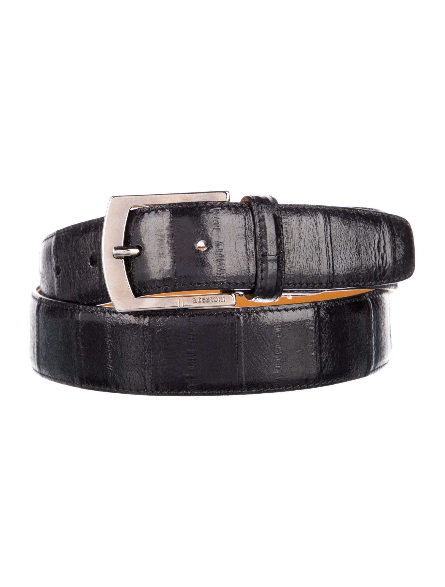 a.testoni Eel Skin Belt