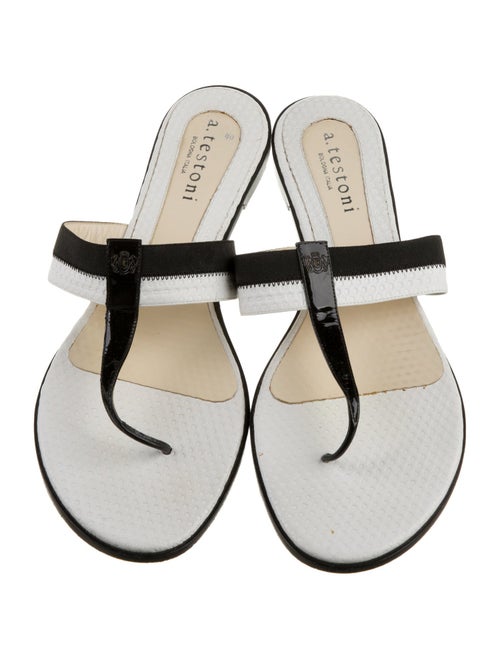 a.testoni Leather Slides