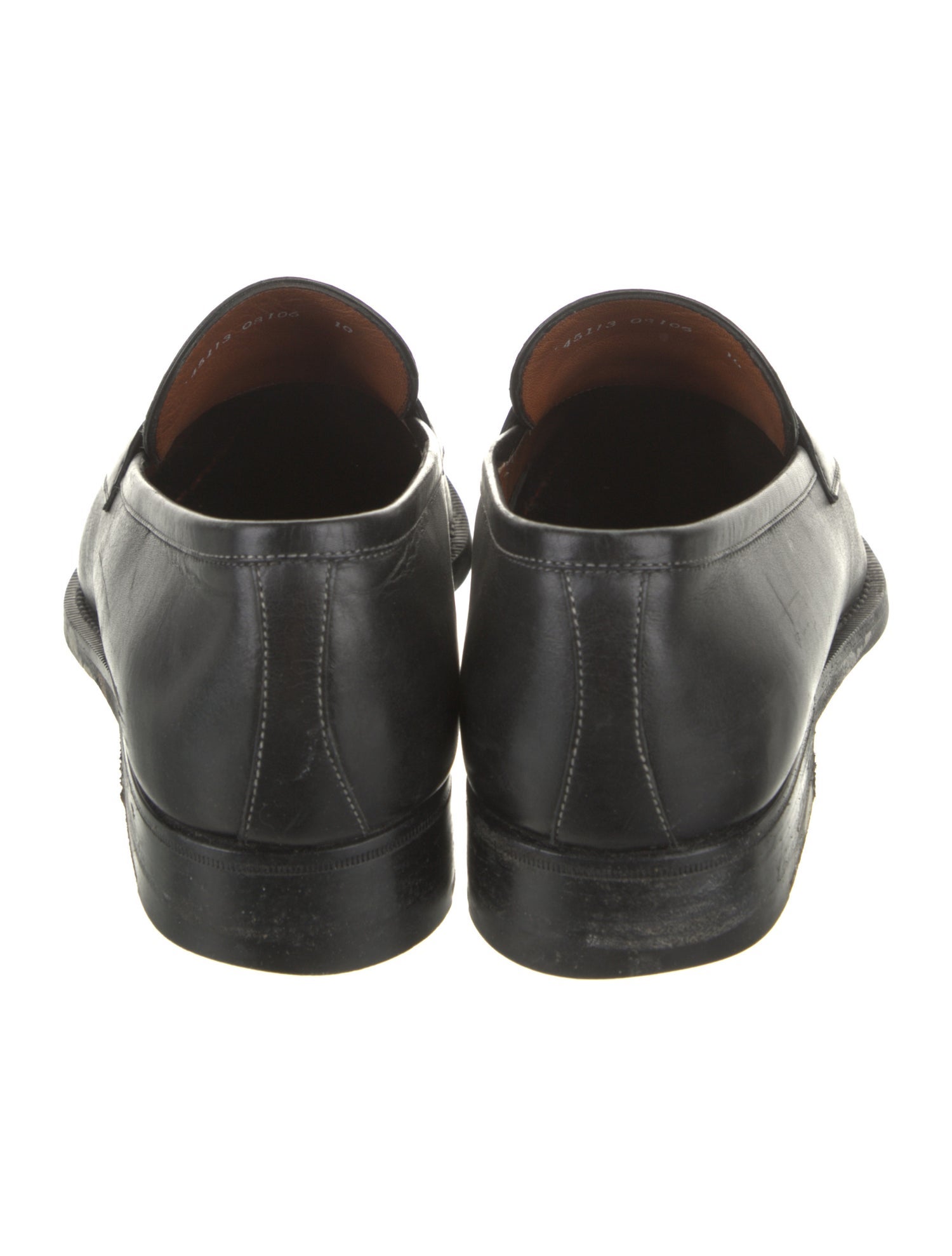 a.testoni Leather Monk Straps