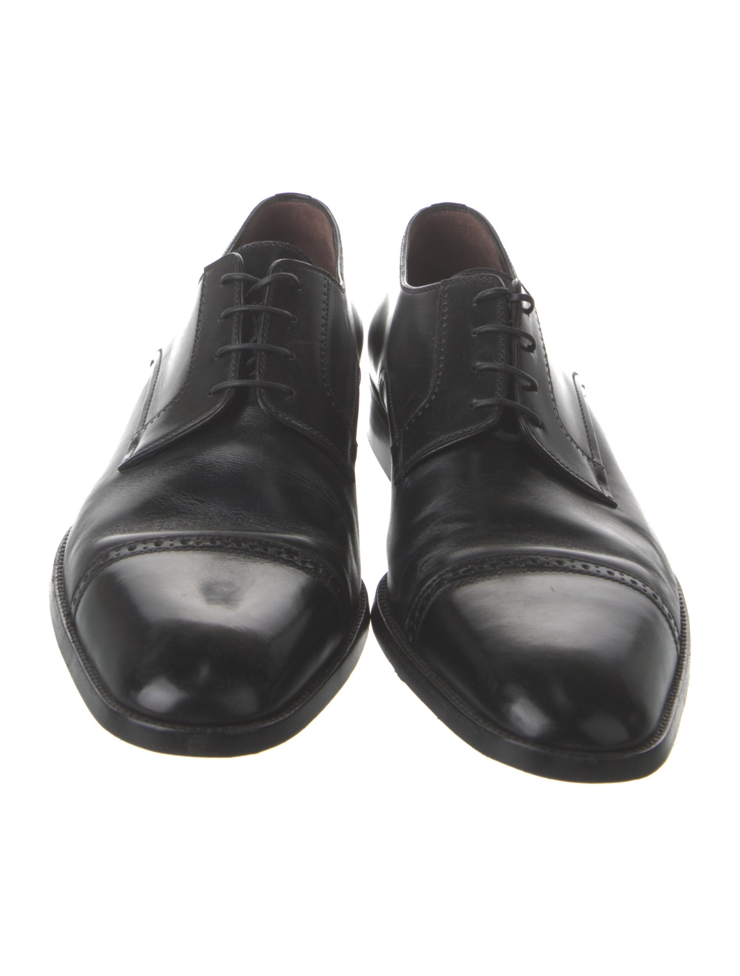 a.testoni Leather Derby Shoes