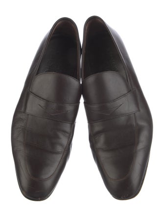 a.testoni Leather Loafers