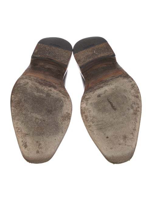 a.testoni Leather Embroidered Accent Brogues