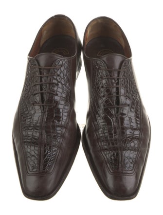 a.testoni Leather Oxfords