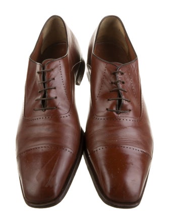 a.testoni Leather Oxfords