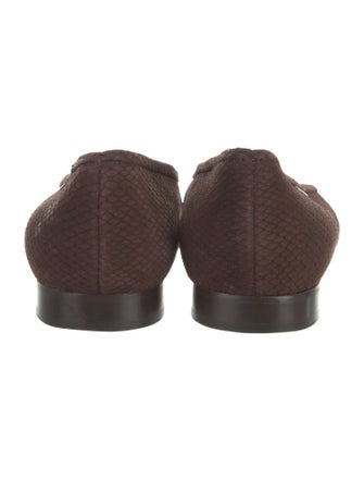 a.testoni Leather Ballet Flats