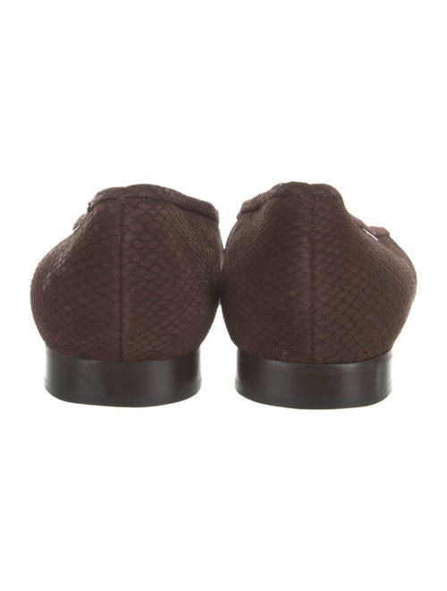 a.testoni Leather Ballet Flats