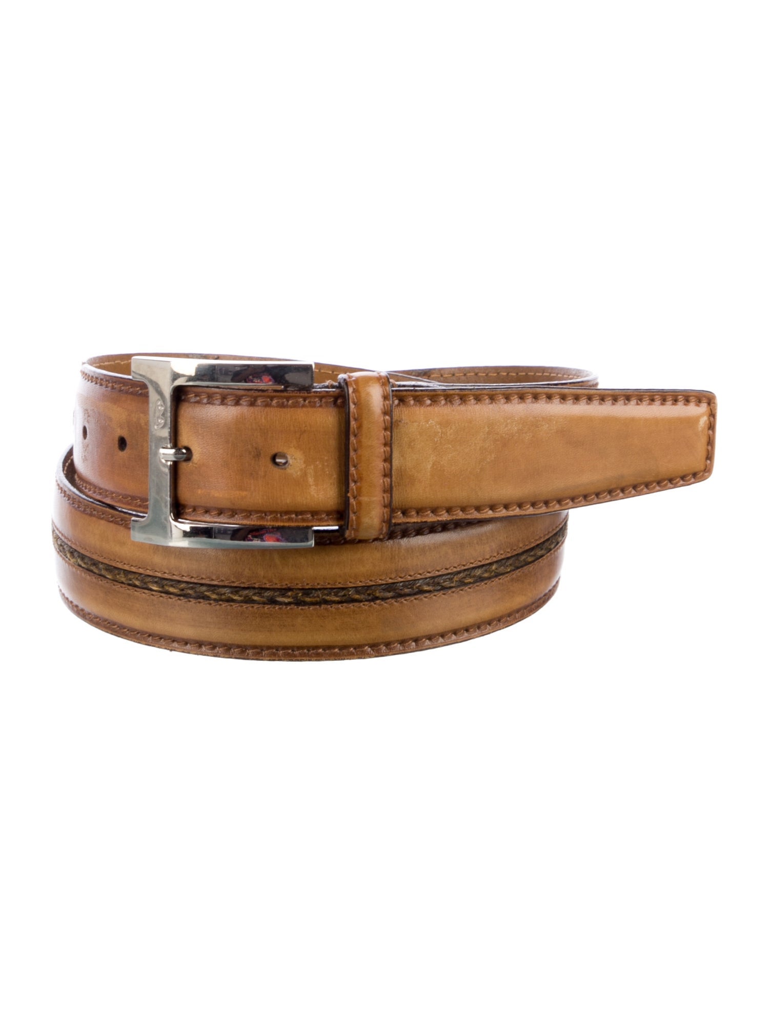 a.testoni Leather Waist Belt