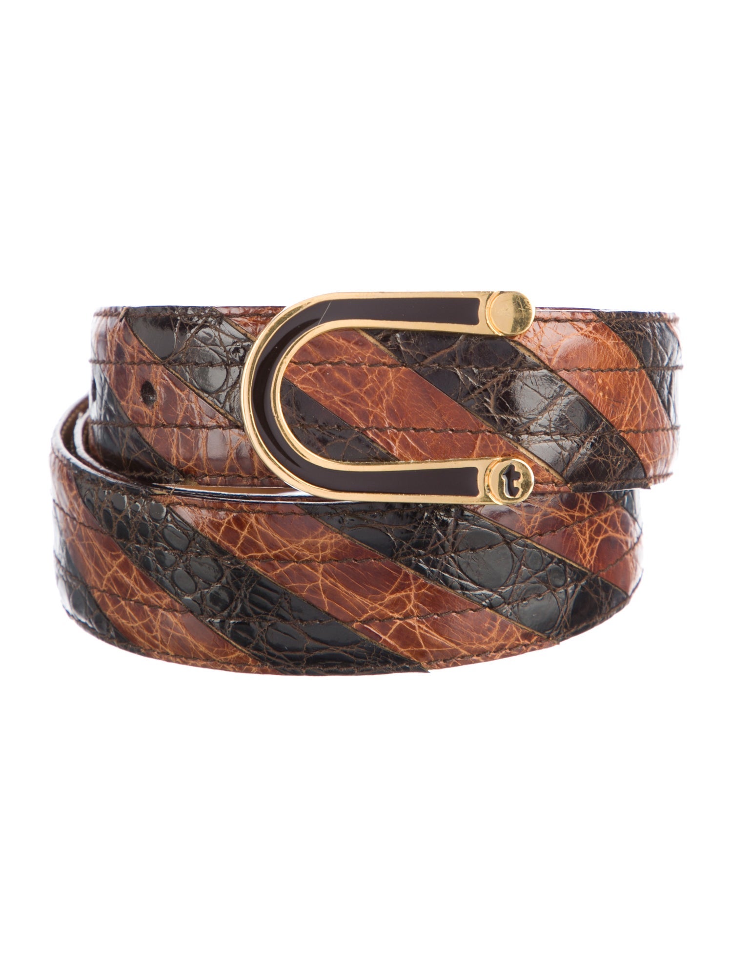 a.testoni Snakeskin Belt