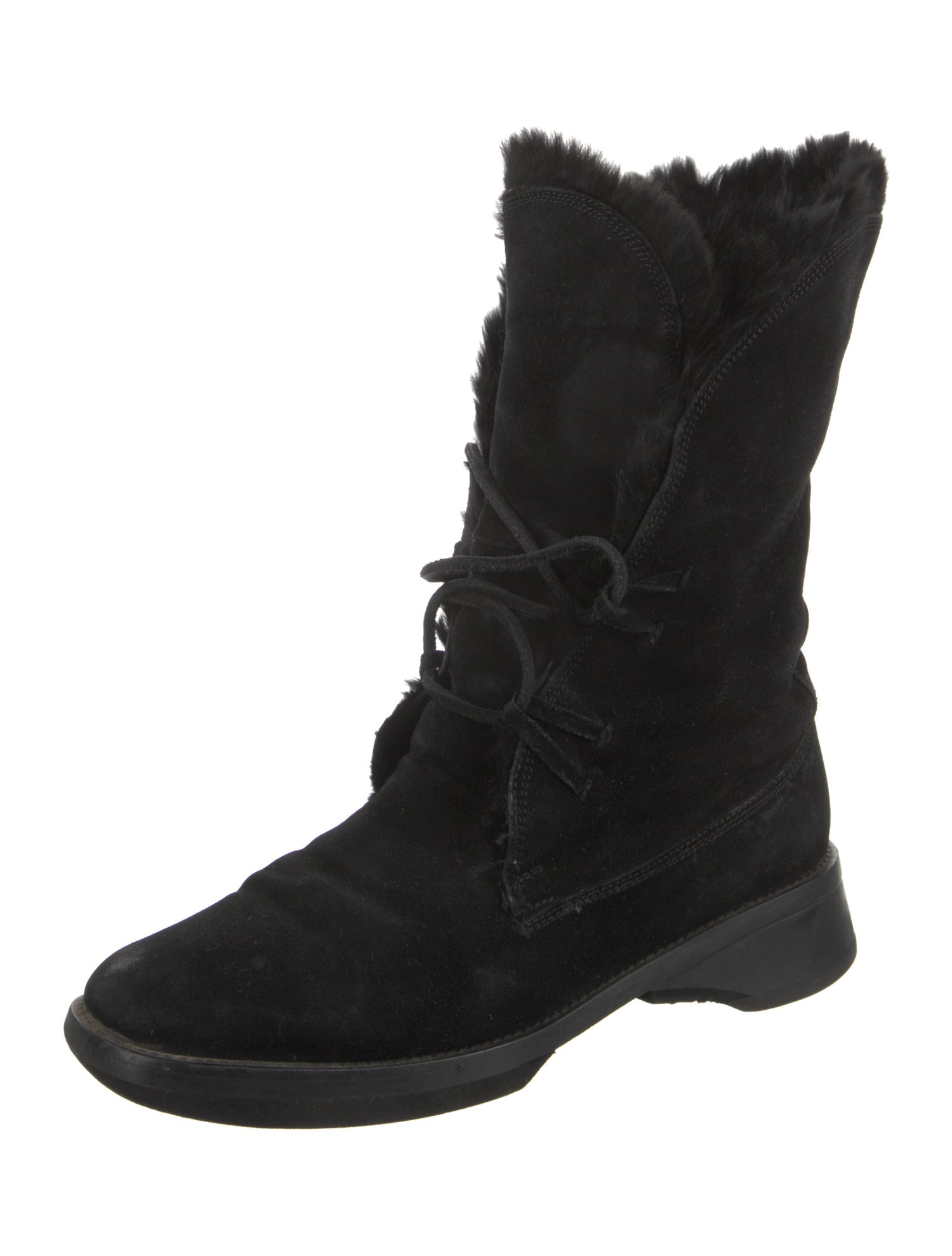 a.testoni Suede Combat Boots
