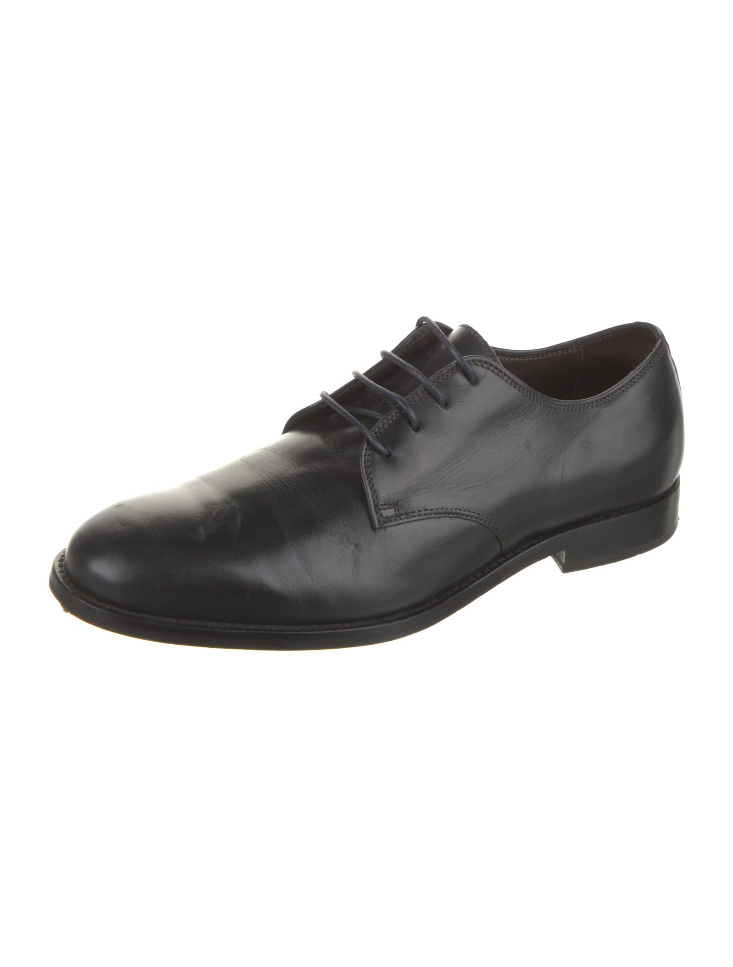 a.testoni Leather Derby Shoes