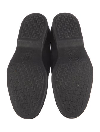 a.testoni Suede Bow Accents Loafers