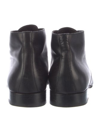 a.testoni Leather Lace-Up Boots