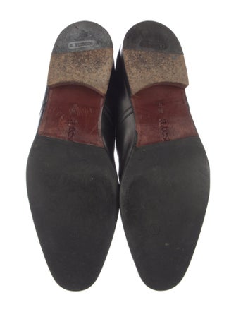 a.testoni Leather Lace-Up Boots