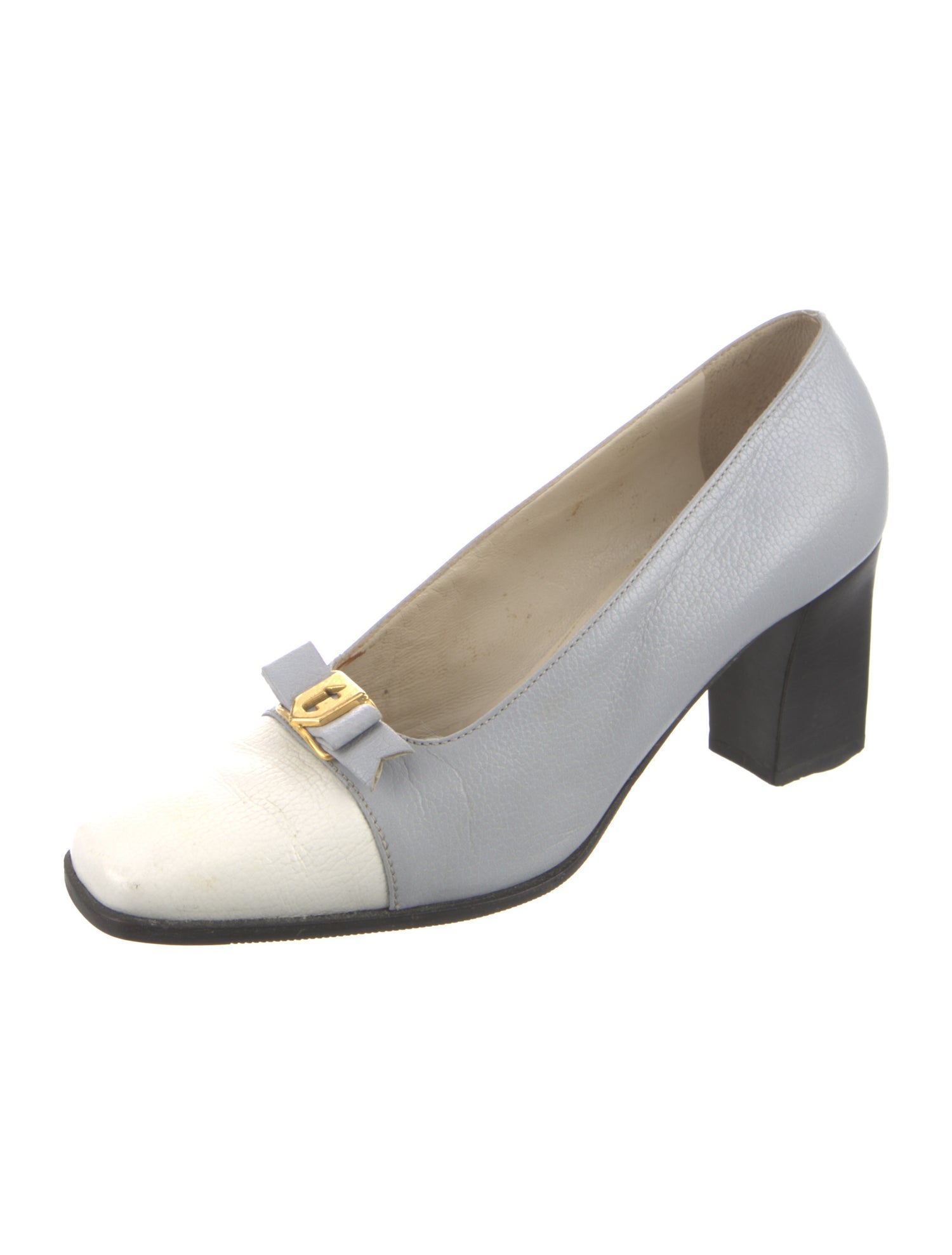 a.testoni Leather Bow Accents Pumps