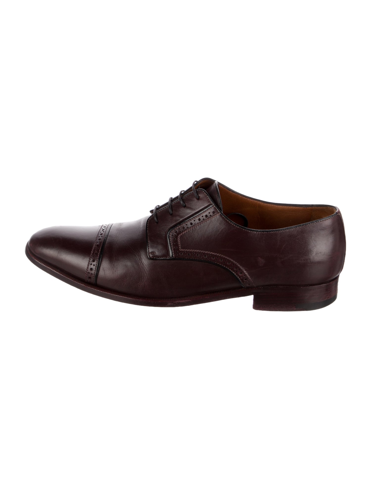 a.testoni Leather Lasercut Accents Brogues