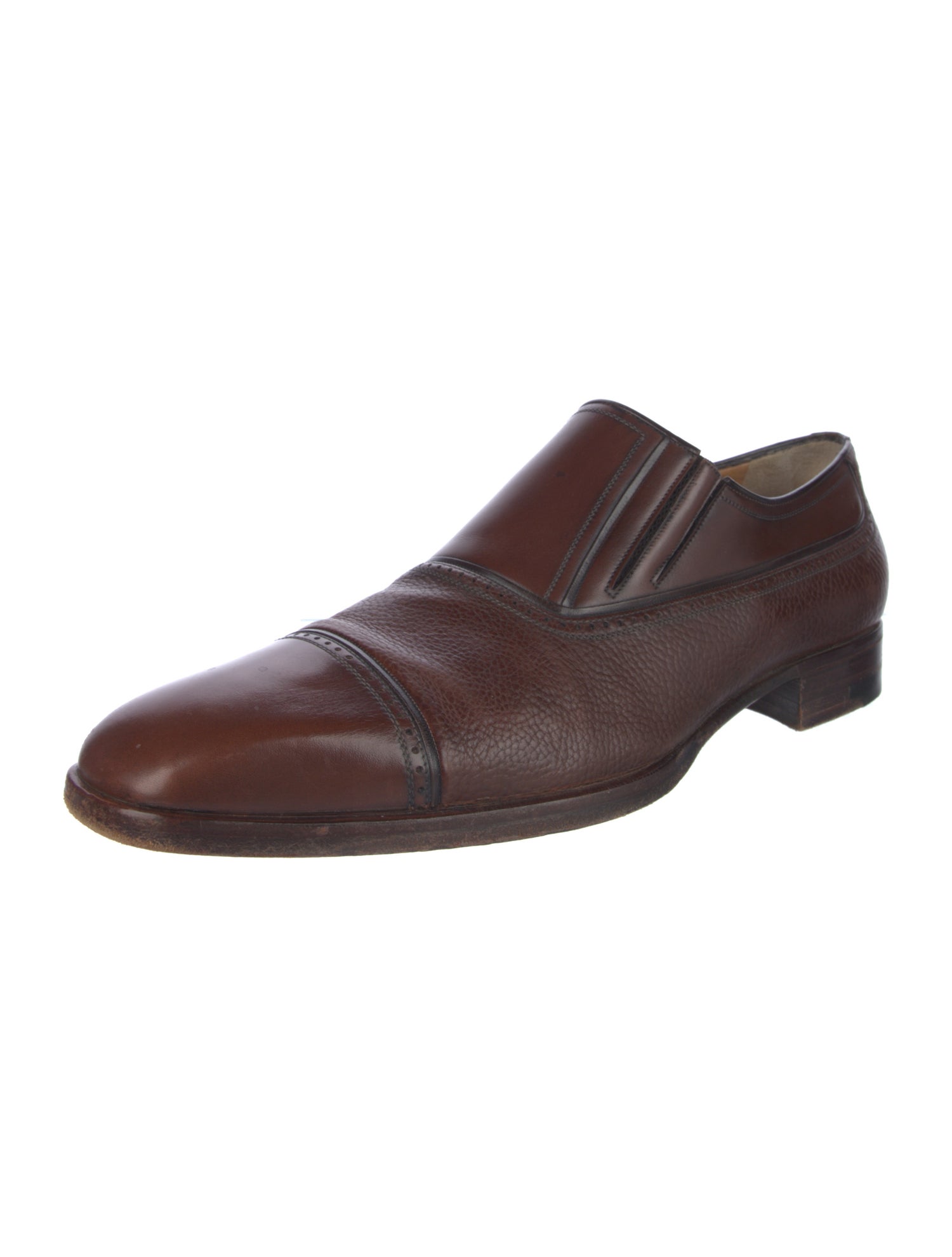 a.testoni Leather Monk Straps