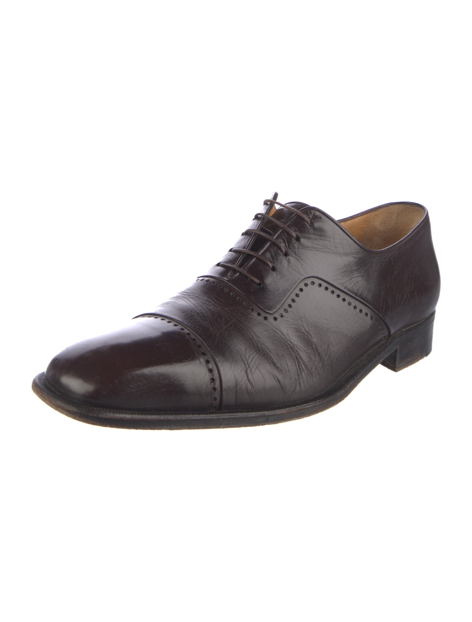 a.testoni Leather Oxfords