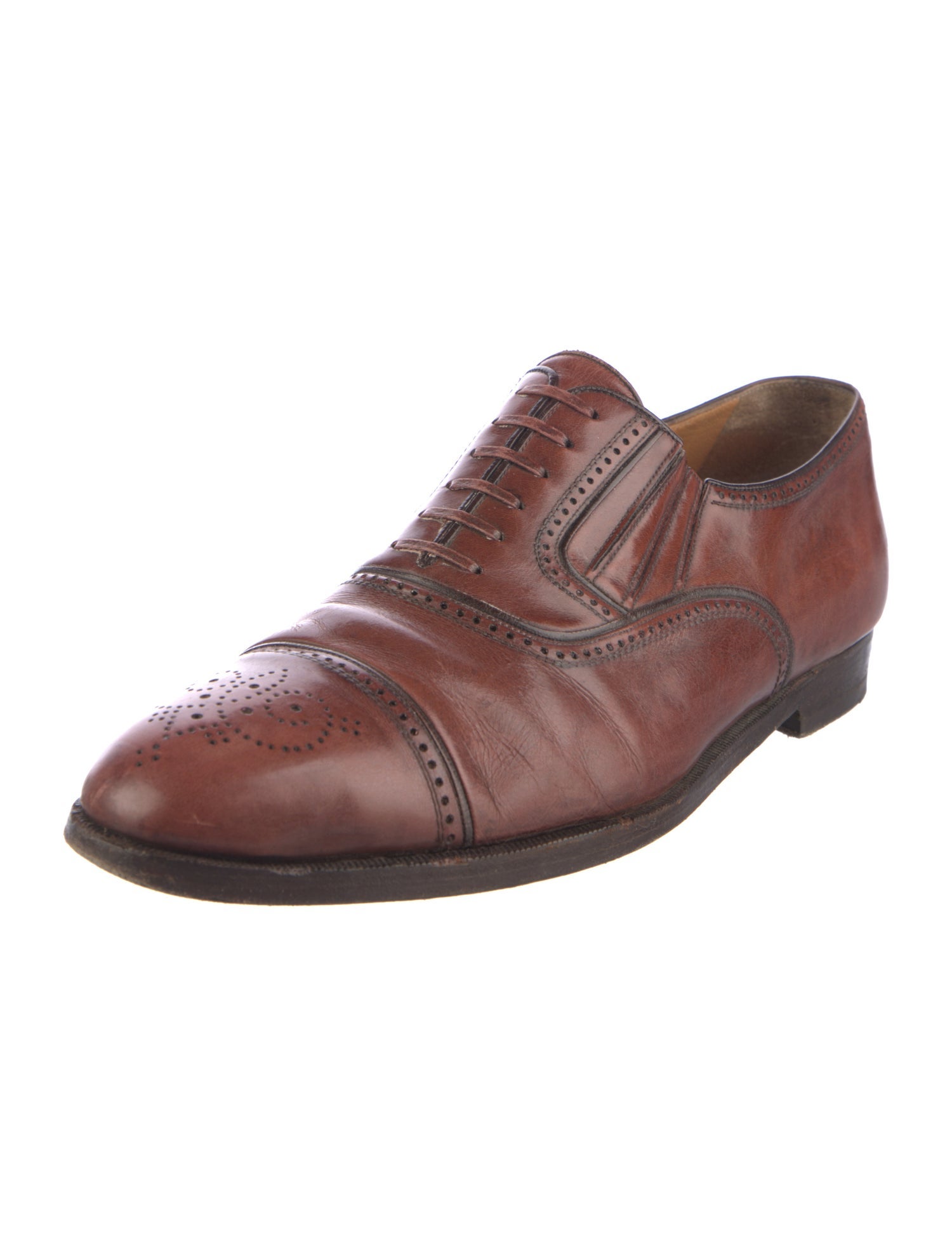 a.testoni Leather Oxfords