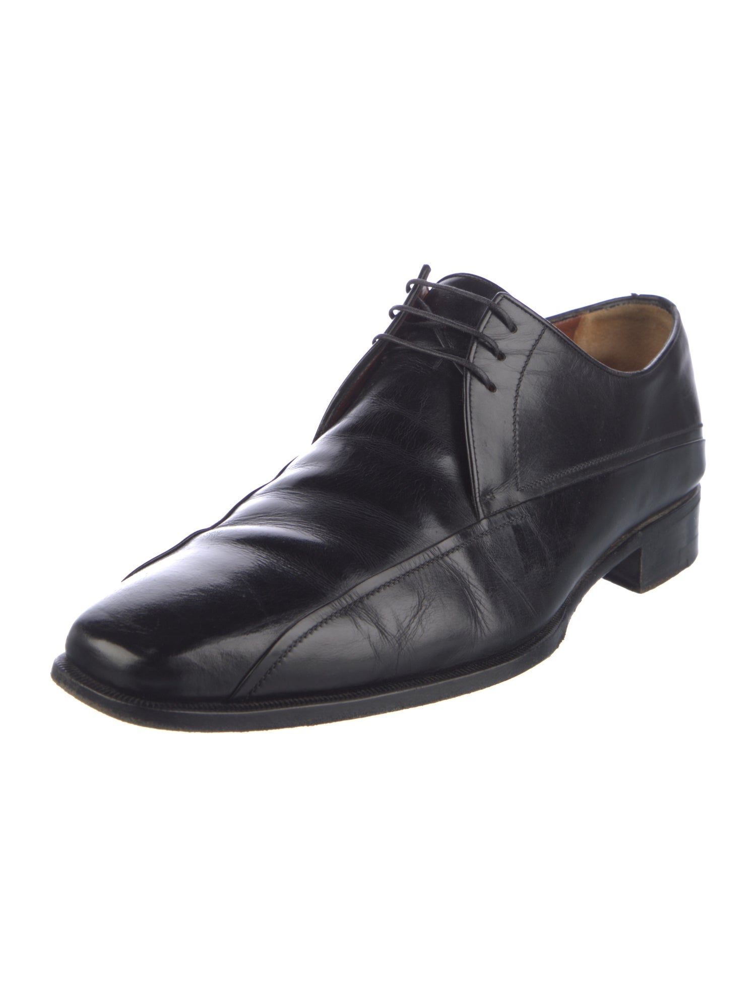 a.testoni Leather Derby Shoes