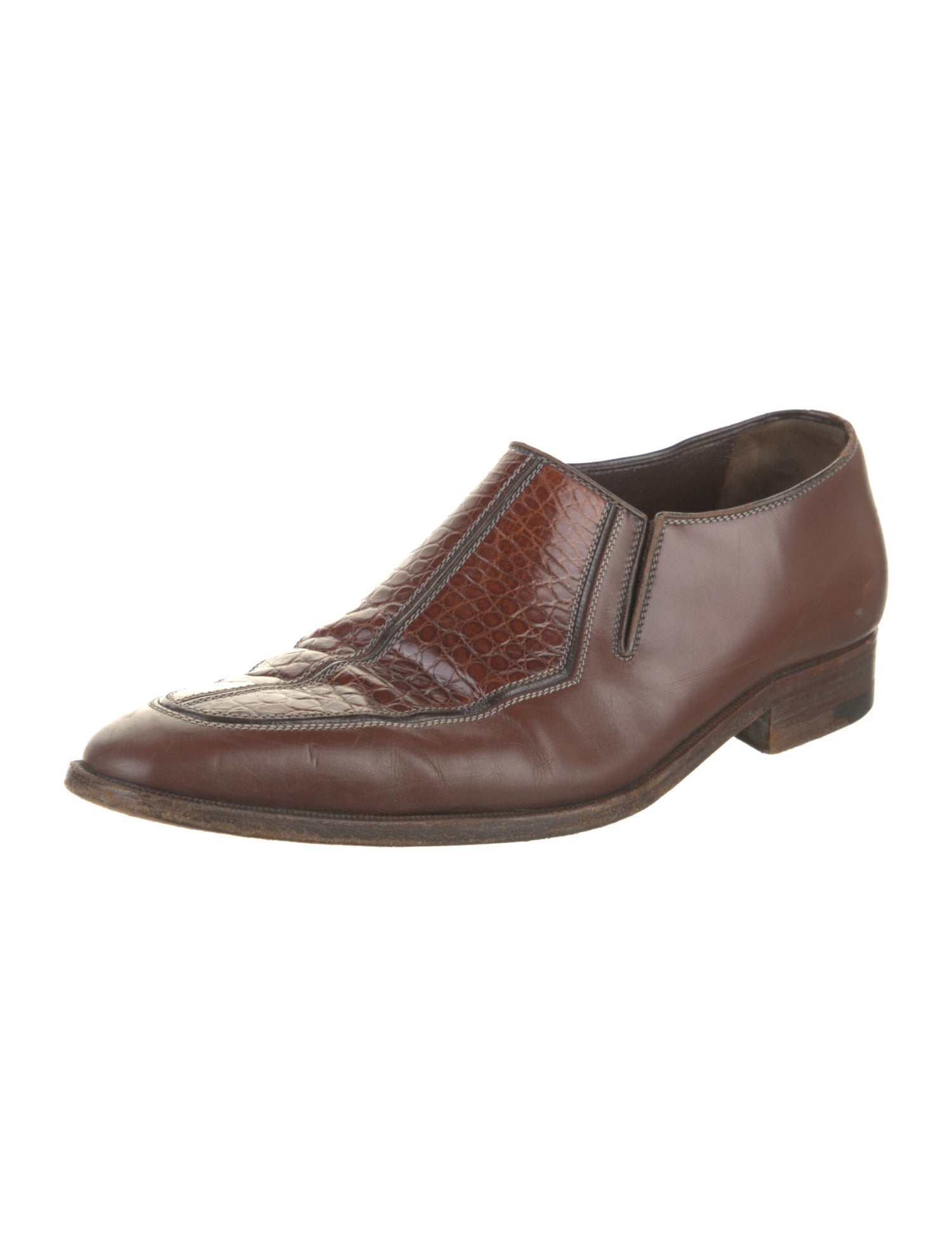 a.testoni Leather Monk Straps