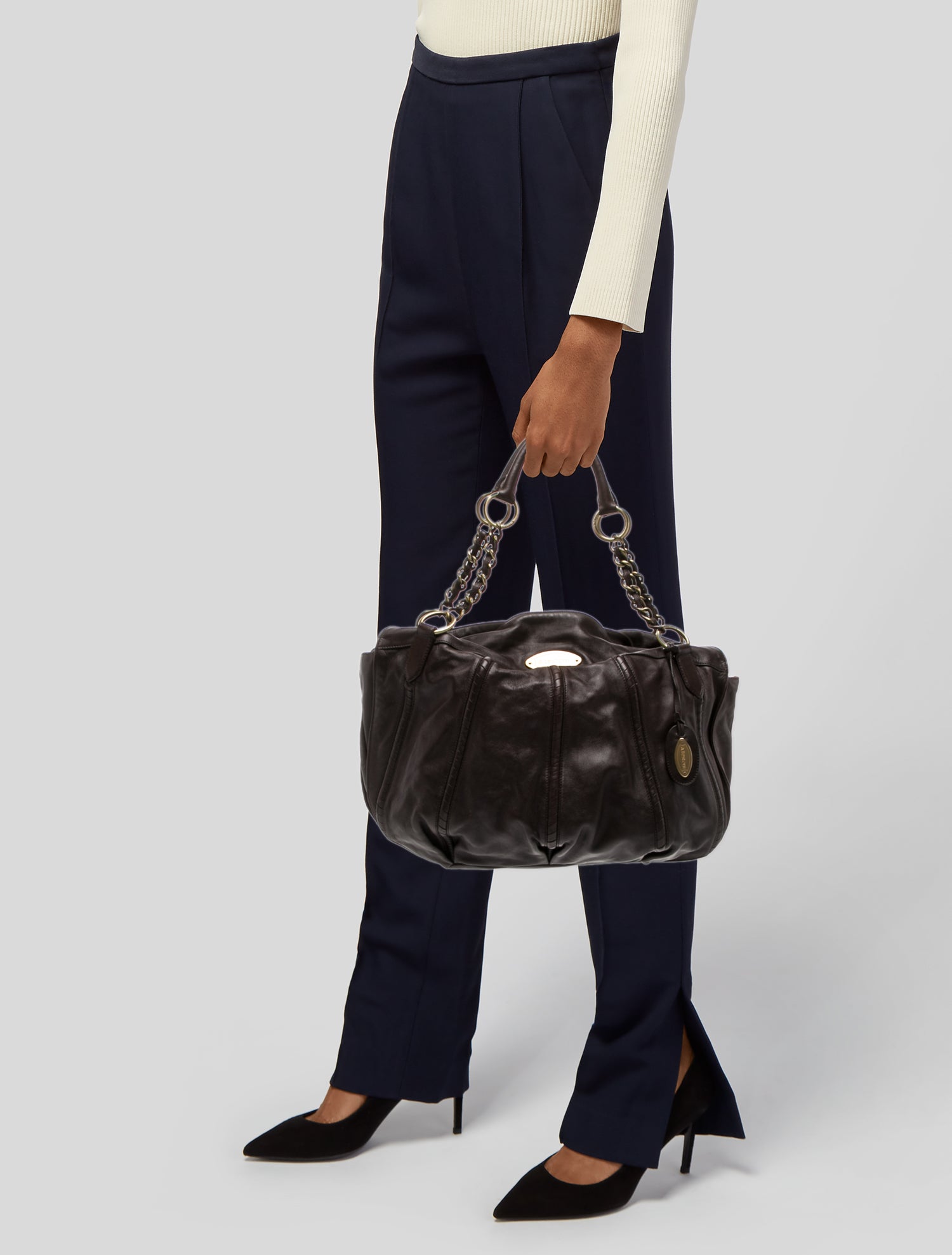 a.testoni Leather Shoulder Bag