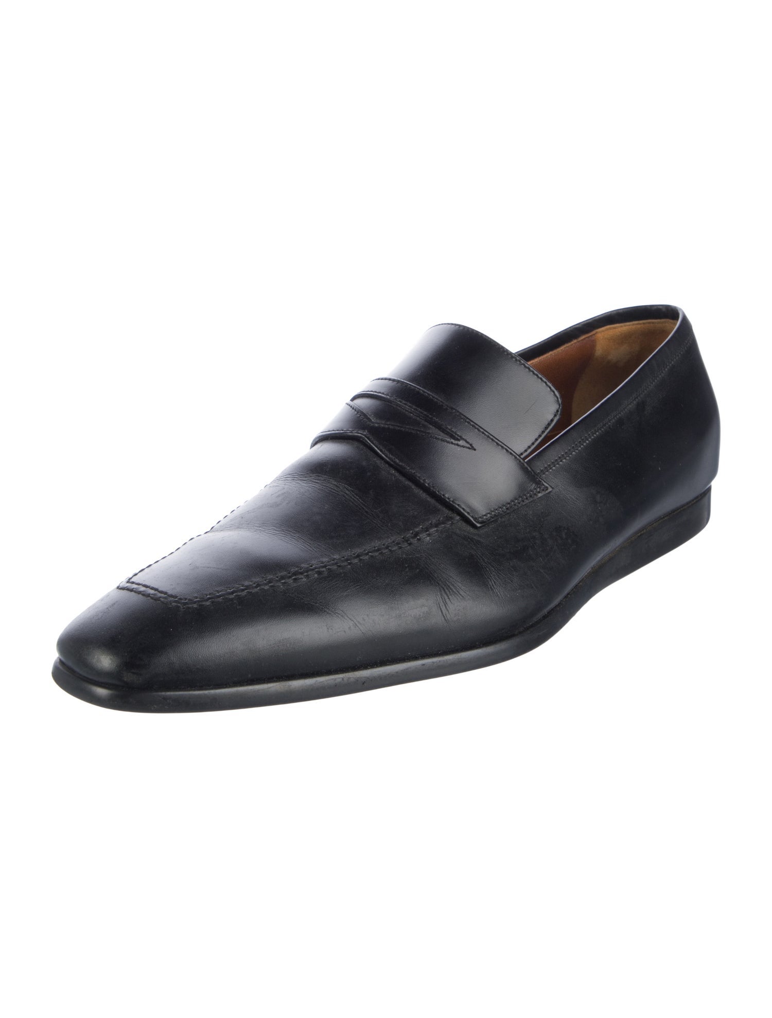 a.testoni Leather Dress Loafers