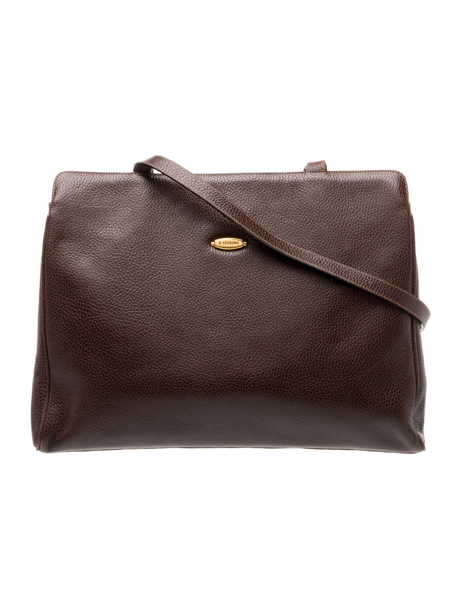 a.testoni Leather Crossbody Bag Vintage