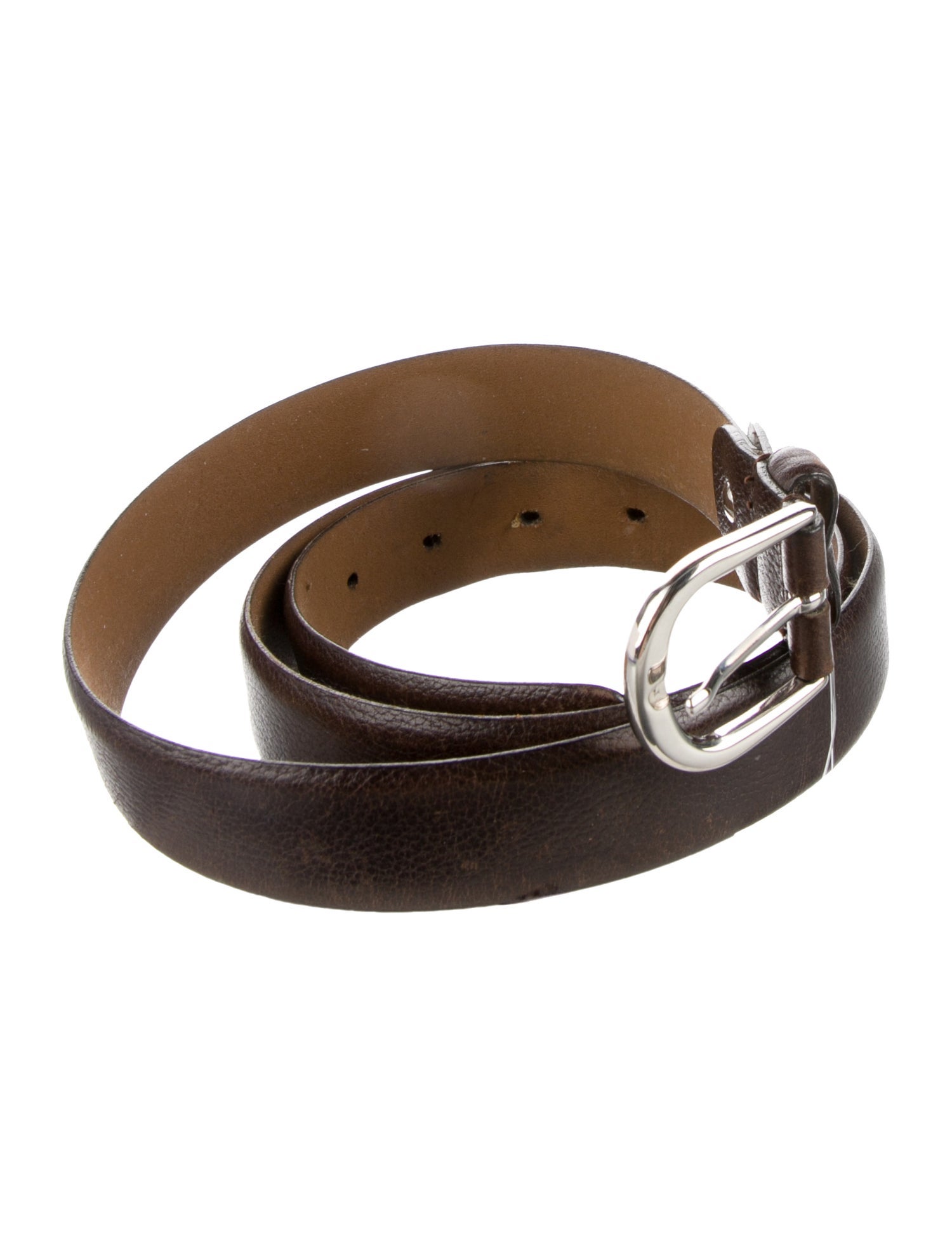 a.testoni Leather Waist Belt