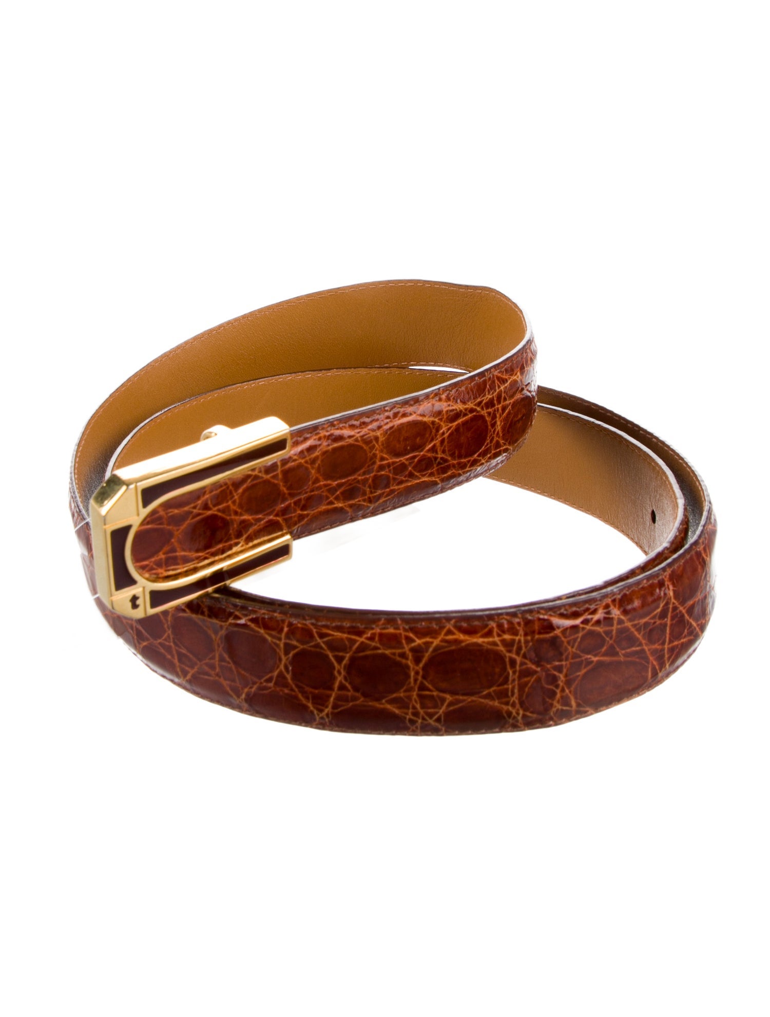 a.testoni Skinny Leather Waist Belt