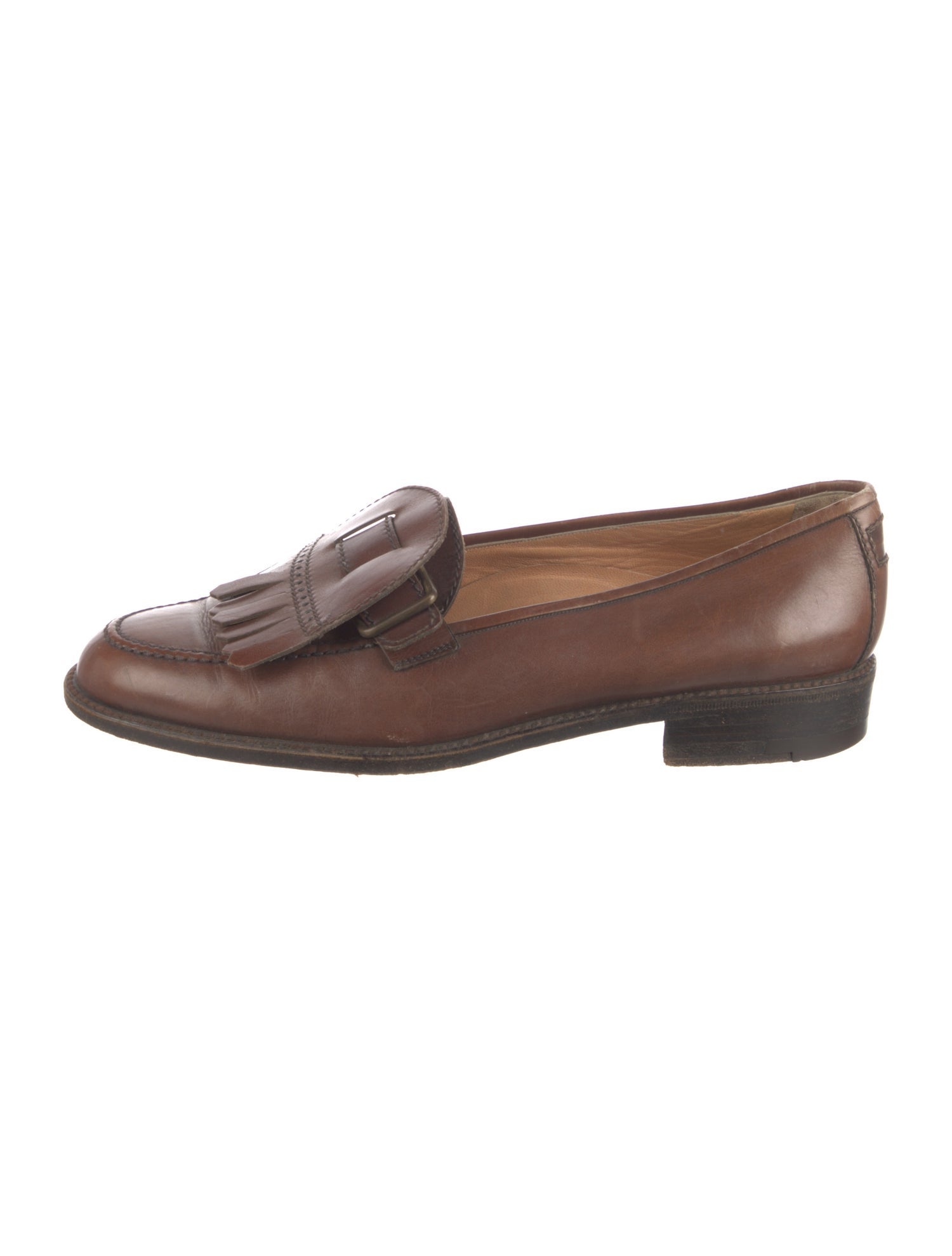 a.testoni Leather Loafers