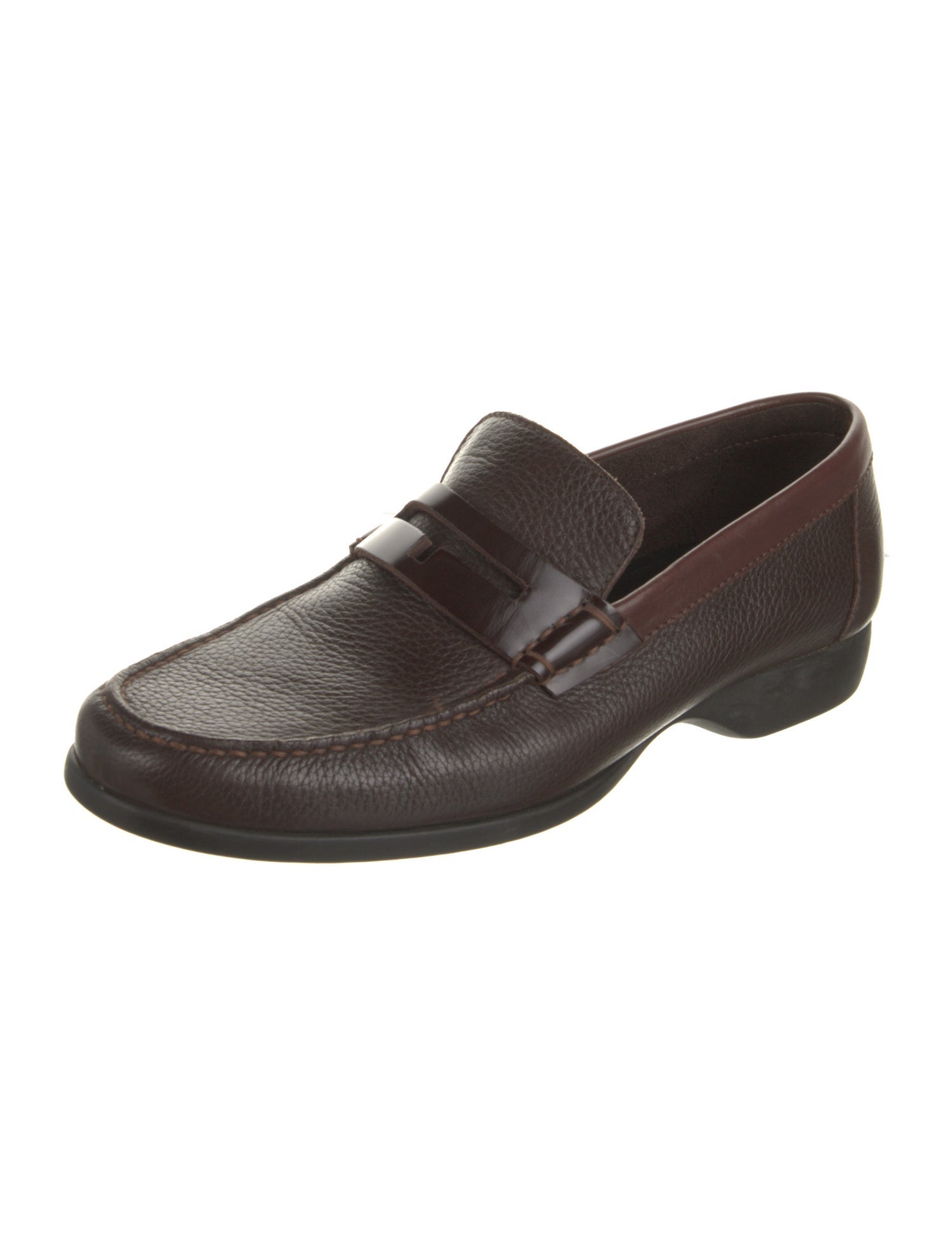 a.testoni Leather Loafers