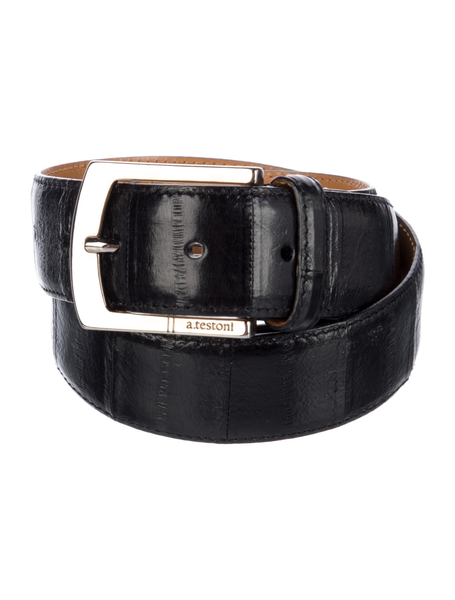 a.testoni Eel Skin Belt