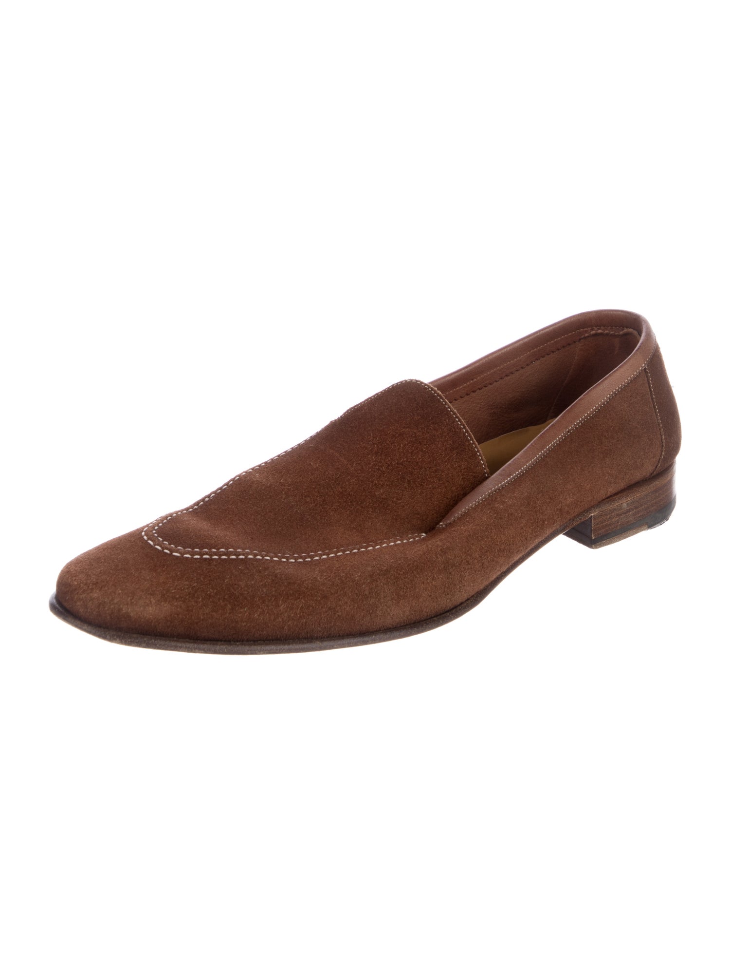 a.testoni Suede Dress Loafers