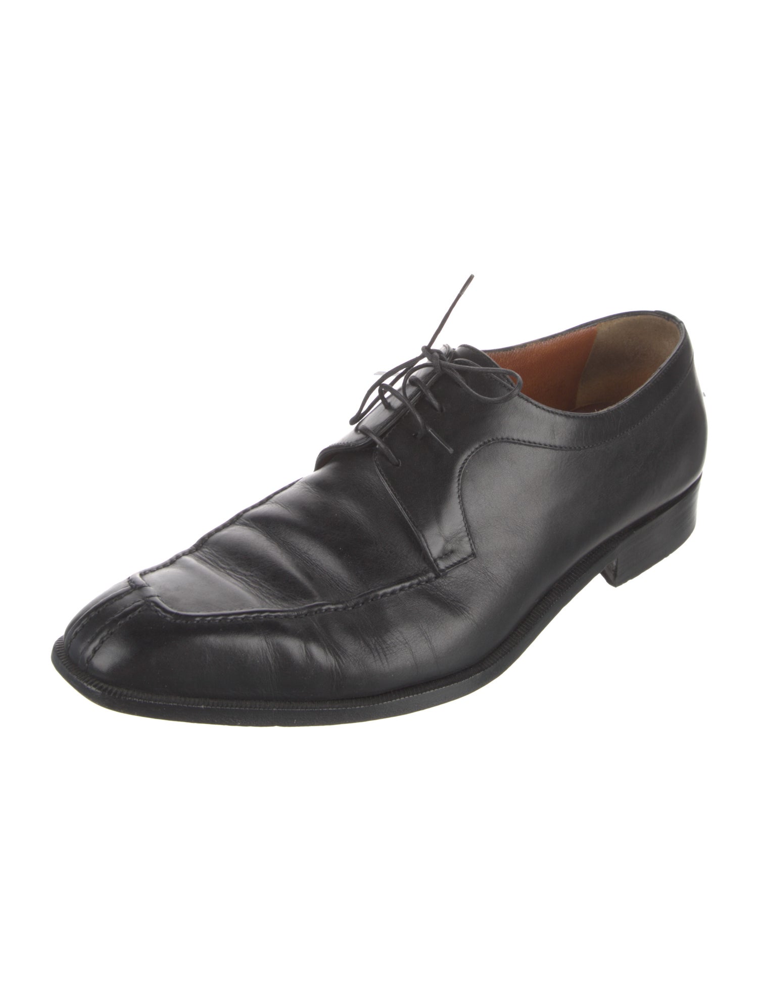 a.testoni Leather Derby Shoes