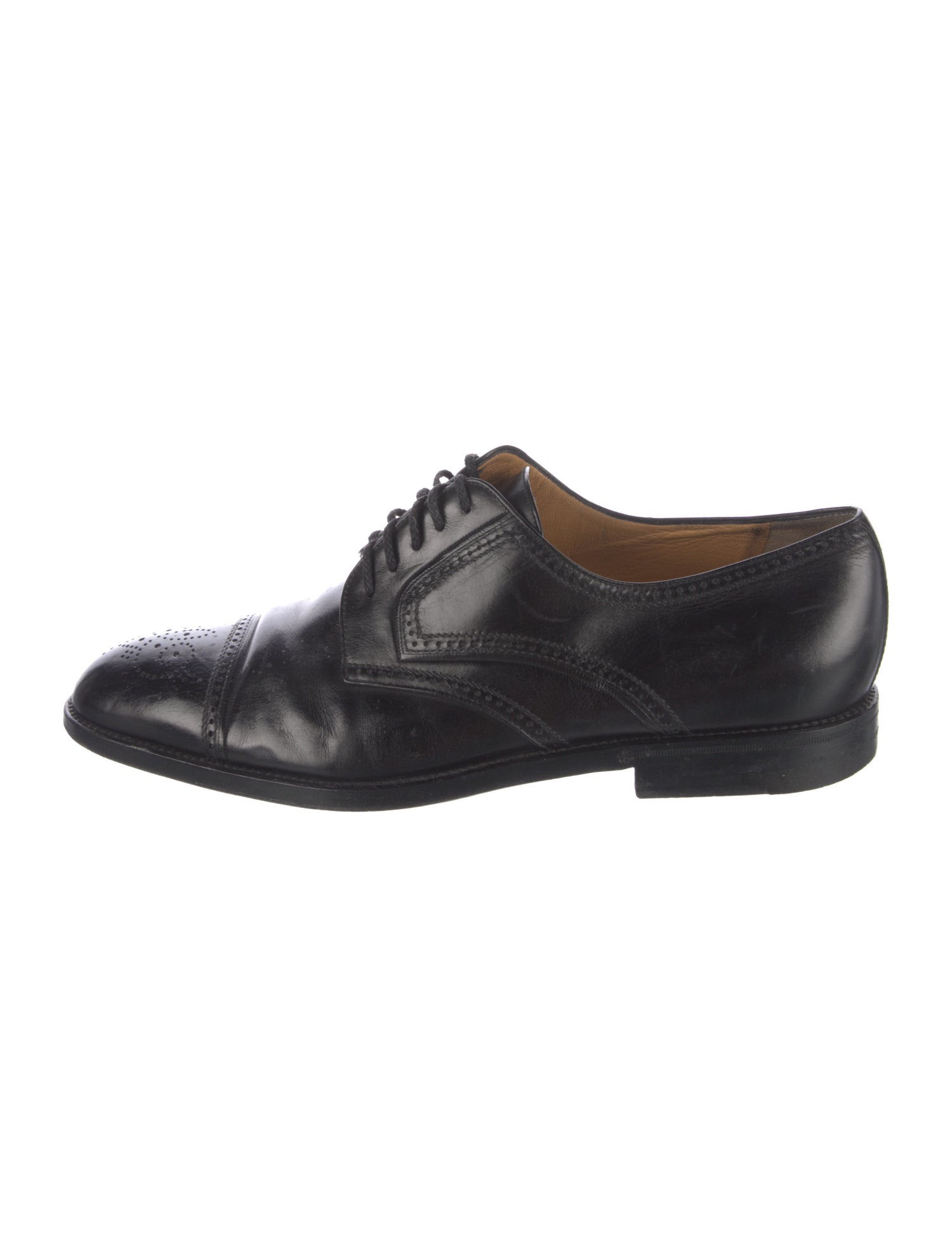 a.testoni Leather Eyelet Trim Brogues