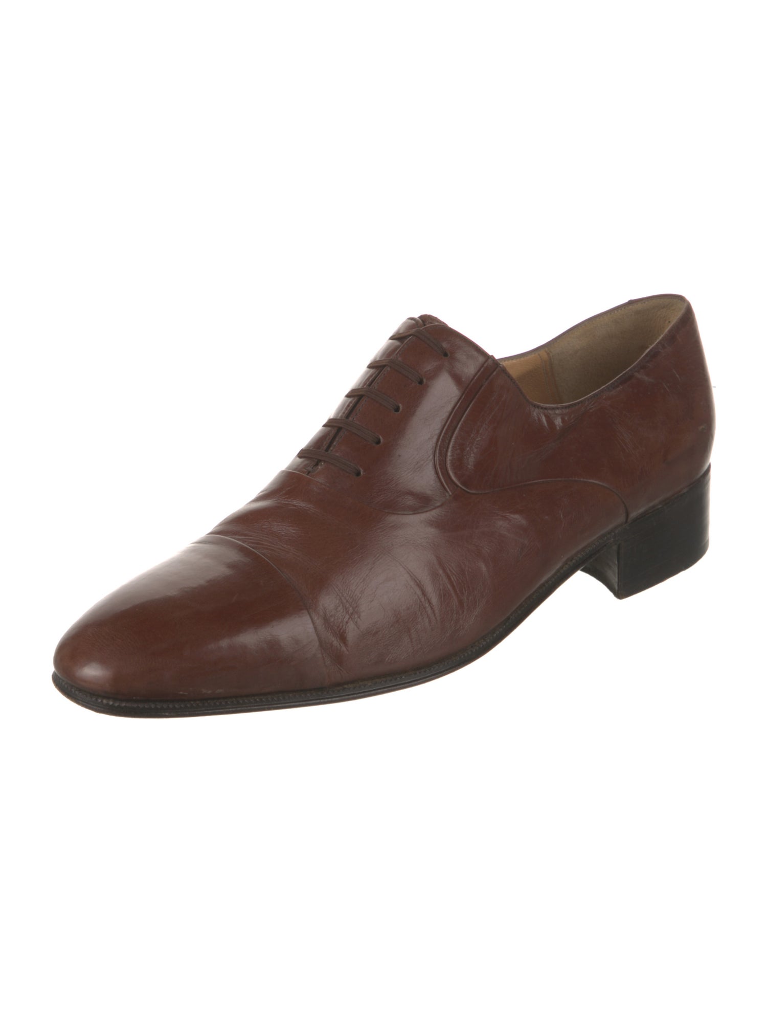 a.testoni Leather Oxfords