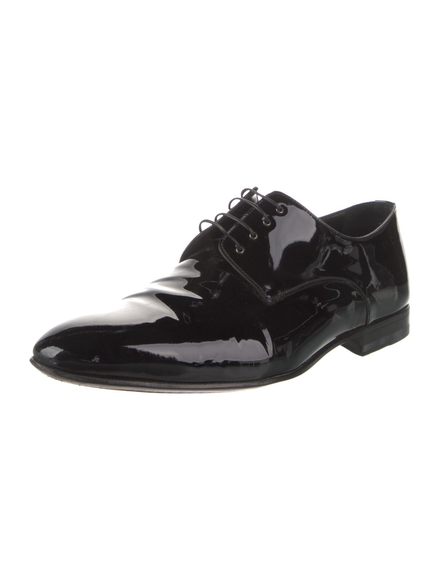 a.testoni Patent Leather Derby Shoes