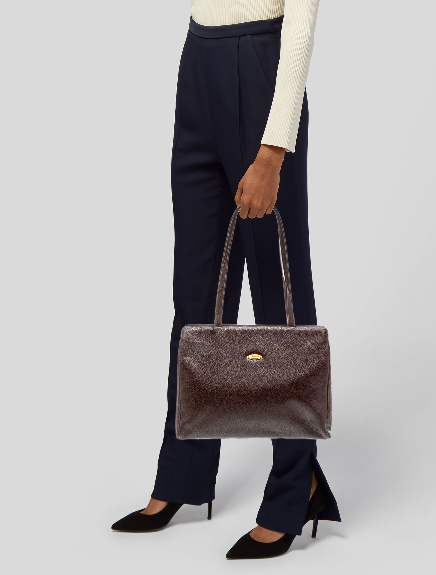 a.testoni Leather Crossbody Bag